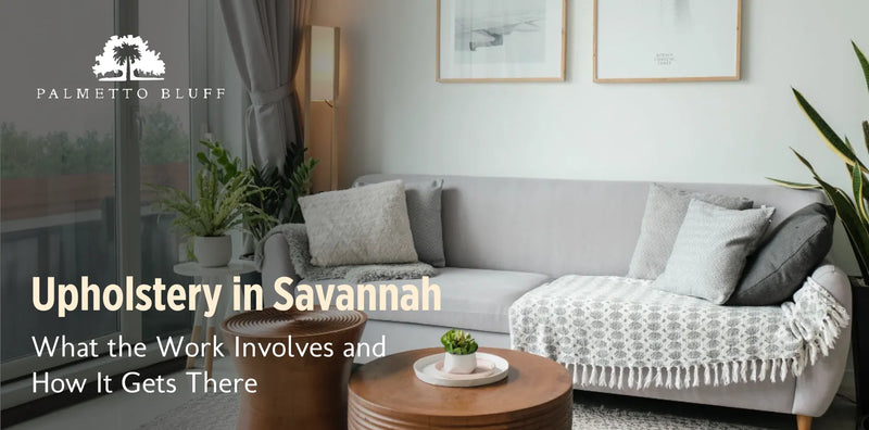 Upholstery in Savannah, GA: upholstered sofa in a living room